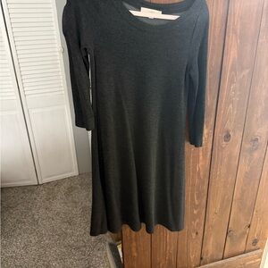 LOFT Classic Black Long Sleeve Dress
